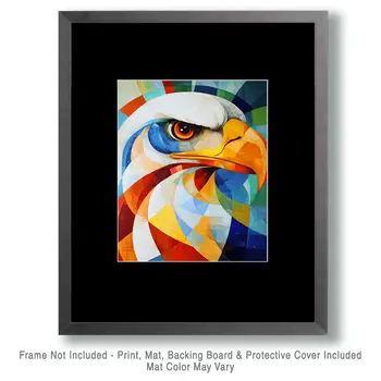 Abstract Bald Eagle #4 - Abstract Art - Nature Wildlife Wall Art – 8″x10″ Artwork – 11″x14″ Matte