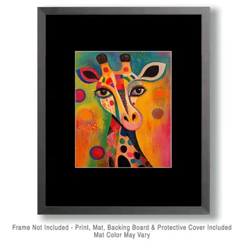 Abstract Giraffe #2 - Abstract Art - Nature Wildlife Wall Art – 8″x10″ Artwork – 11″x14″ Matte