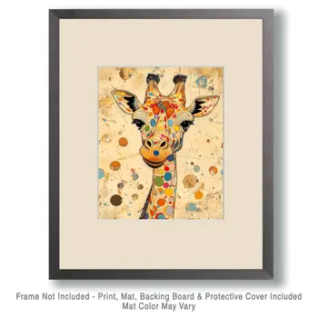 Abstract Giraffe #3 - Abstract Art - Nature Wildlife Wall Art – 8″x10″ Artwork – 11″x14″ Matte