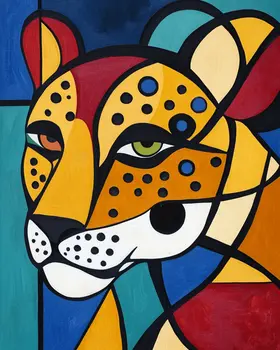 Abstract Jaguar - Abstract Art - Nature Wildlife Wall Art – 8″x10″ Artwork – 11″x14″ Matte
