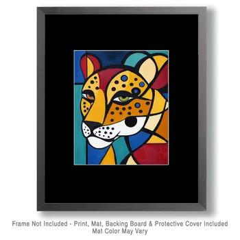 Abstract Jaguar - Abstract Art - Nature Wildlife Wall Art – 8″x10″ Artwork – 11″x14″ Matte