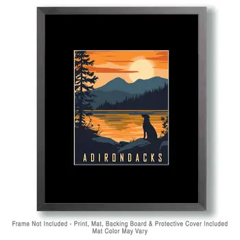 Awaiting Companion - Adirondack State Park Souvenir Home Decor Wall Art Prints – 8″x10″ Artwork – 11″x14″ Matte
