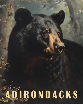 Bear - Adirondack State Park Souvenir Home Decor Wall Art Prints – 8″x10″ Artwork – 11″x14″ Matte