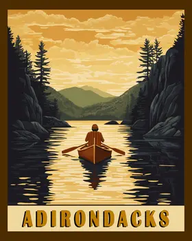 On Lake Tear of the Clouds - Adirondack State Park Souvenir Home Decor Wall Art Prints – 8″x10″ Artwork – 11″x14″ Matte