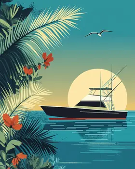 Anchored in Bliss - Wall Art Print - Ocean Seaside Beachcore - 8"x10" Artwork - 11"x14" Matte