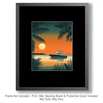 Nautical Dreams - Wall Art Print - Ocean Seaside Beachcore - 8"x10" Artwork - 11"x14" Matte