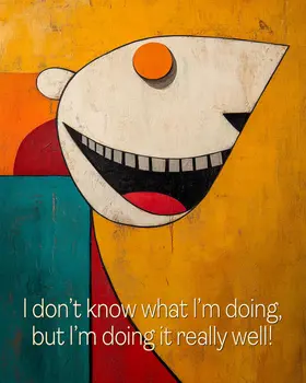 Broken Computer - Funny Motivational Art Prints Wall Art Prints - 8"x10" Art Print for 11"x14" Frame