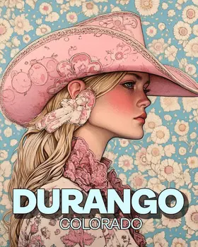 Durango Cowgirl in Pink Hat - Colorado Souvenir Home Decor Wall Art Prints – 8″x10″ Artwork for 11″x14″ Frame
