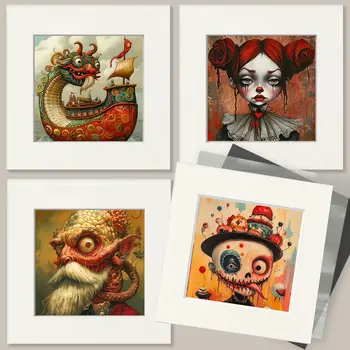 Tophat Tamara - Lowbrow Wall Art Prints - 8"x10" Art Print for 11"x14" Frame