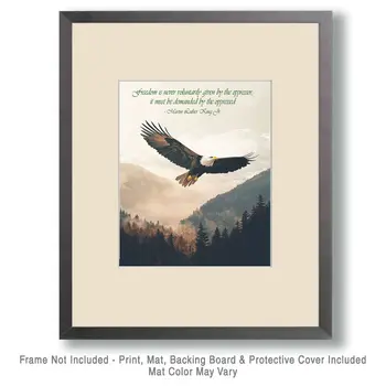 Freedom is Never Voluntary - Inspirational Art Prints Wall Art Prints - 8"x10" Art Print for 11"x14" Frame