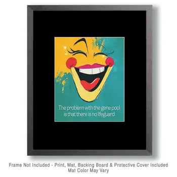 Gene Pool - Funny Motivational Art Prints Wall Art Prints - 8"x10" Art Print for 11"x14" Frame