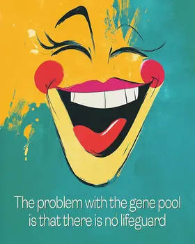 Gene Pool - Funny Motivational Art Prints Wall Art Prints - 8"x10" Art Print for 11"x14" Frame