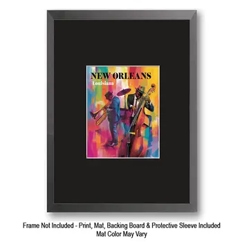 Abstract Jazz Cello Asheville, North Carolina 8"x10" Art Print