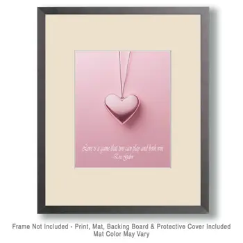Love is a Game - Inspirational Art Prints Wall Art Prints - 8"x10" Art Print for 11"x14" Frame