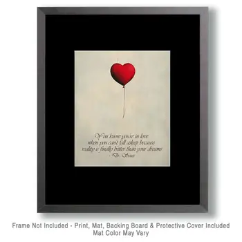 You Know You're in Love - Inspirational Art Prints Wall Art Prints - 8"x10" Art Print for 11"x14" Frame