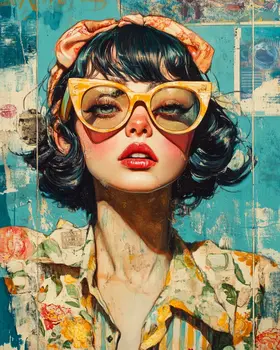 South Beach Sally - Lowbrow Wall Art Prints - 8"x10" Art Print for 11"x14" Frame