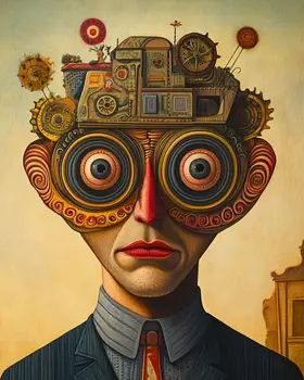 Mechanic Brian - Lowbrow Wall Art Prints - 8"x10" Art Print for 11"x14" Frame