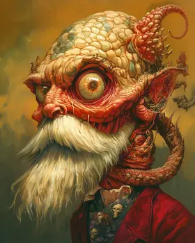 Unhappy Henry - Lowbrow Wall Art Prints - 8"x10" Art Print for 11"x14" Frame