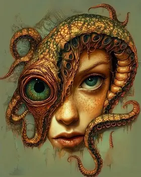 Two Eyed Terry - Lowbrow Wall Art Prints - 8"x10" Art Print for 11"x14" Frame