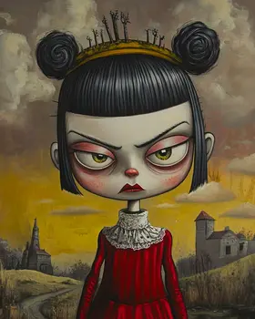 Pissed Off Nancy - Lowbrow Wall Art Prints - 8"x10" Art Print for 11"x14" Frame