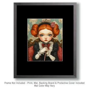 Princess Priscilla - Lowbrow Wall Art Prints - 8"x10" Art Print for 11"x14" Frame