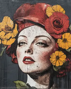 Classic Carissa - Lowbrow Wall Art Prints - 8"x10" Art Print for 11"x14" Frame