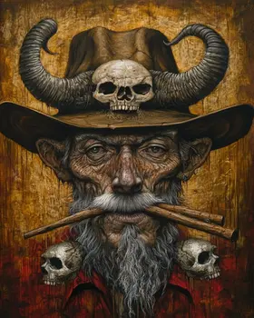 Geezer - Lowbrow Wall Art Prints - 8"x10" Art Print for 11"x14" Frame