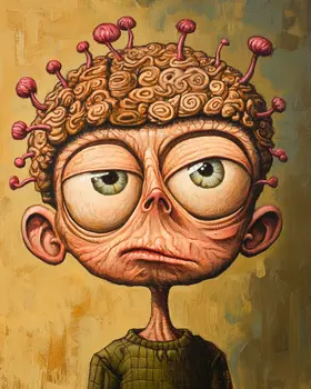 Boink Boy - Lowbrow Wall Art Prints - 8"x10" Art Print for 11"x14" Frame