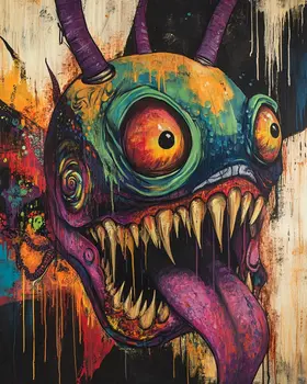 Bugger - Lowbrow Wall Art Prints - 8"x10" Art Print for 11"x14" Frame