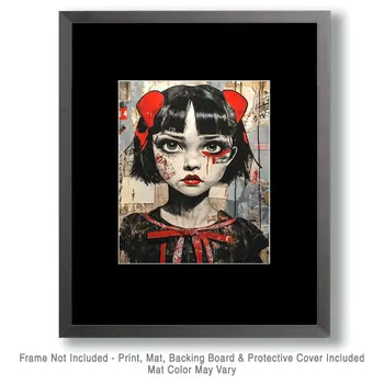 Lonely Lecricia - Lowbrow Wall Art Prints - 8"x10" Art Print for 11"x14" Frame