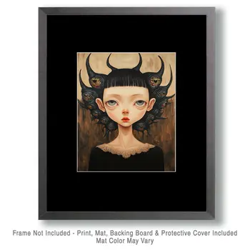 Many Eyed Margarite - Lowbrow Wall Art Prints - 8"x10" Art Print for 11"x14" Frame