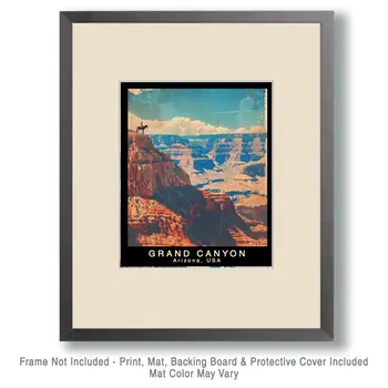 Cowboy - Grand Canyon Souvenir Home Decor Wall Art Prints – 8″x10″ Artwork – 11″x14″ Matte