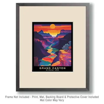 Abstract - Grand Canyon Souvenir Home Decor Wall Art Prints – 8″x10″ Artwork – 11″x14″ Matte