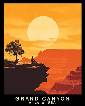 Buddha - Grand Canyon Souvenir Home Decor Wall Art Prints – 8″x10″ Artwork – 11″x14″ Matte