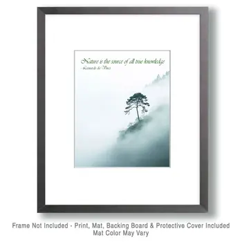Nature is the Source - Inspirational Art Prints Wall Art Prints - 8"x10" Art Print for 11"x14" Frame