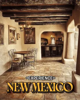 Santa Fe Home - New Mexico Souvenir Home Decor Wall Art Prints – 8″x10″ Artwork – 11″x14″ Mat