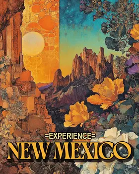 Day and Night - New Mexico Souvenir Home Decor Wall Art Prints – 8″x10″ Artwork – 11″x14″ Mat