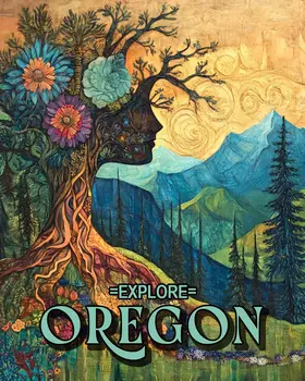 Mother Nature - Oregon Souvenir Home Decor Wall Art Prints – 8″x10″ Artwork for 11″x14″ Frame
