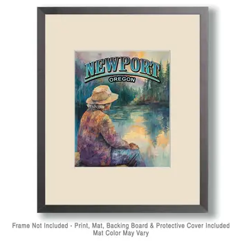 Morning Rest - Oregon Souvenir Home Decor Wall Art Prints – 8″x10″ Artwork for 11″x14″ Frame