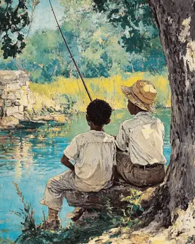 The Best Days Are Fishing Days - Western and Southwestern Home Decor Wall Art Prints – 8″x10″ Artwork – 11″x14″ Matte