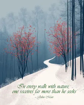 In Every Walk - Inspirational Art Prints Wall Art Prints - 8"x10" Art Print for 11"x14" Frame