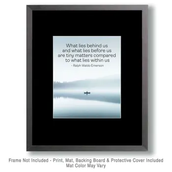 What lies behind us - Motivational Art Prints Wall Art Prints - 8"x10" Art Print for 11"x14" Frame