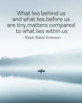 What lies behind us - Motivational Art Prints Wall Art Prints - 8"x10" Art Print for 11"x14" Frame