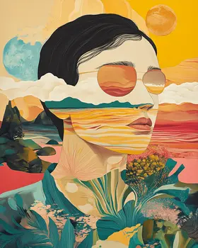 Lagom Woman - Zen Art for Meditation Home Decor Wall Art Prints – 8″x10″ Artwork – 11″x14″ Matte
