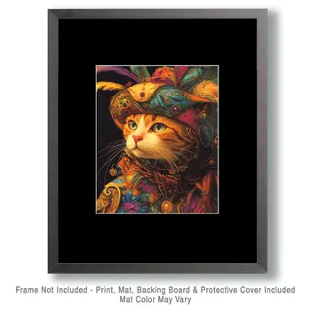 Arabian Prince - Cat and Kitten Wall Art Prints -  8"x10" Artwork for 11"x14" Frame