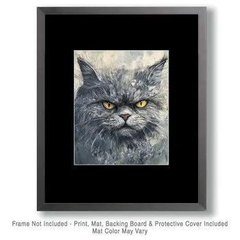Troublemaker - Cat and Kitten Wall Art Prints -  8"x10" Artwork for 11"x14" Frame