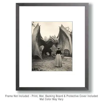 Having a Talk - Cryptid Art Prints - 8"x10" Art Print for 11"x14" Frame