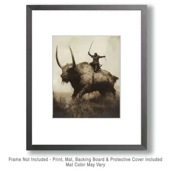Grog Goes for a Ride - Cryptid Art Prints - 8"x10" Art Print for 11"x14" Frame