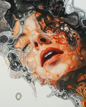 Water Face - Cryptid Art Prints - 8"x10" Art Print for 11"x14" Frame