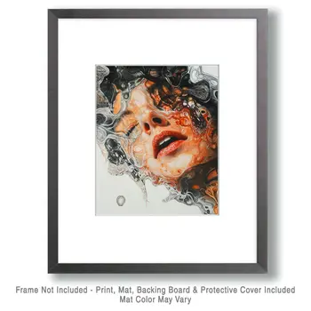 Water Face - Cryptid Art Prints - 8"x10" Art Print for 11"x14" Frame